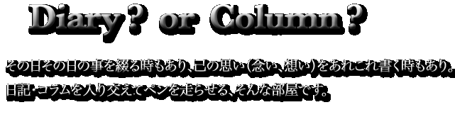 DIARY?  or  Column?